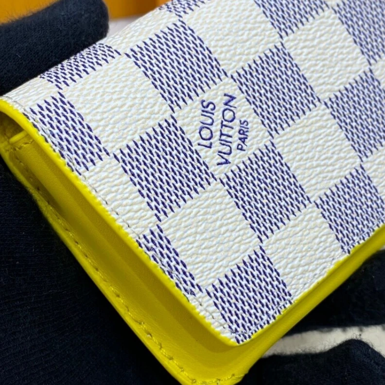Louis vuitton locations Pineapple Louis Vuitton Damier Azur Woody Glasses Case