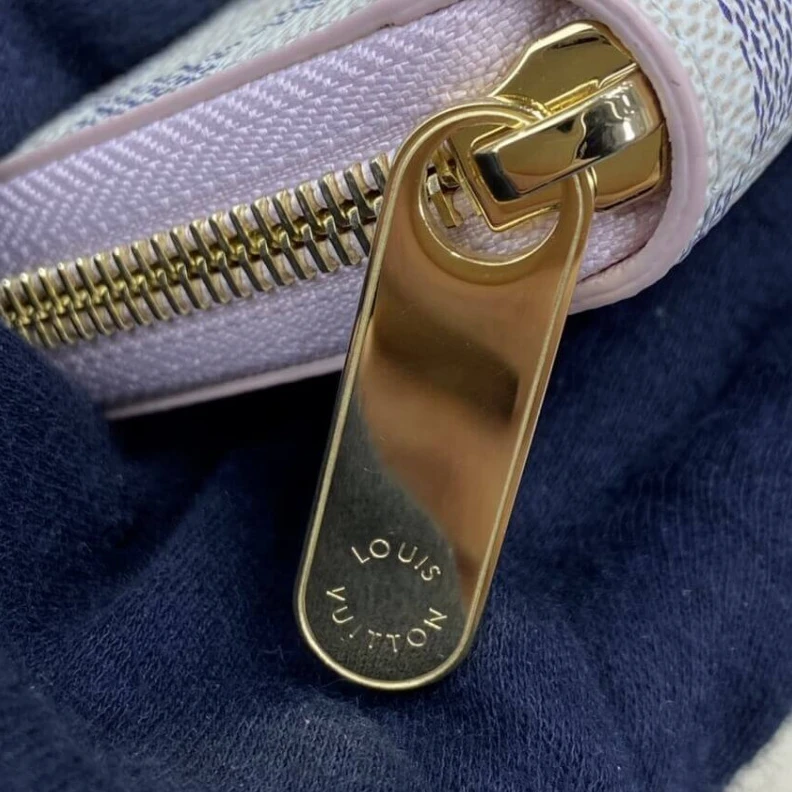 Top lv Damier Az Louis Vuitton Damier Azur Zippy Wallet Pink