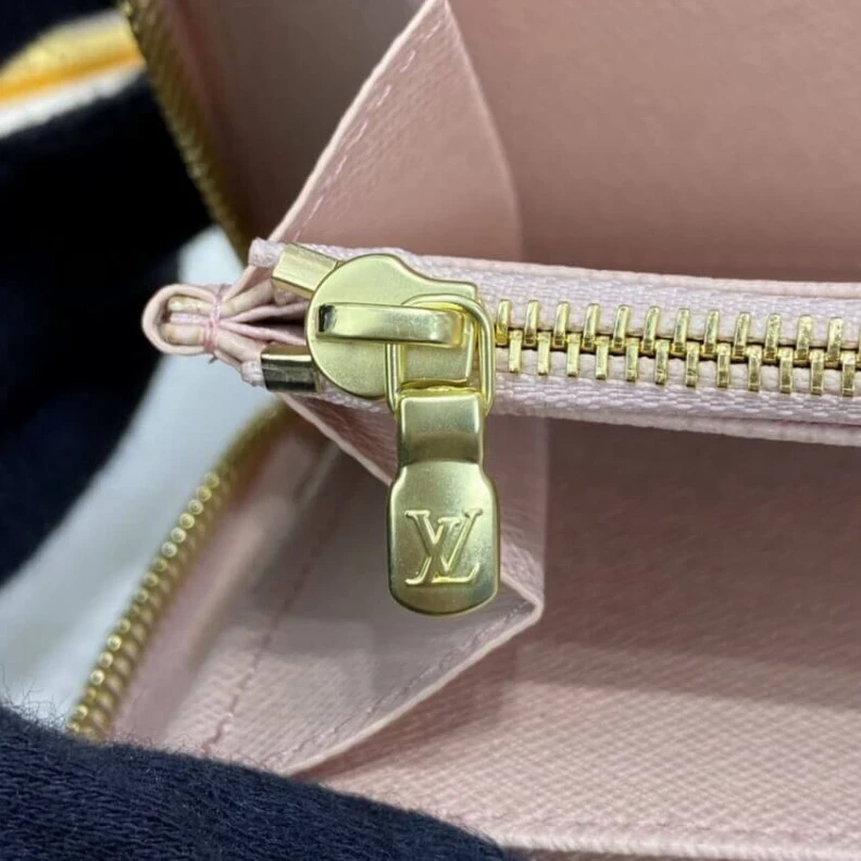 Top lv Damier Az Louis Vuitton Damier Azur Zippy Wallet Pink