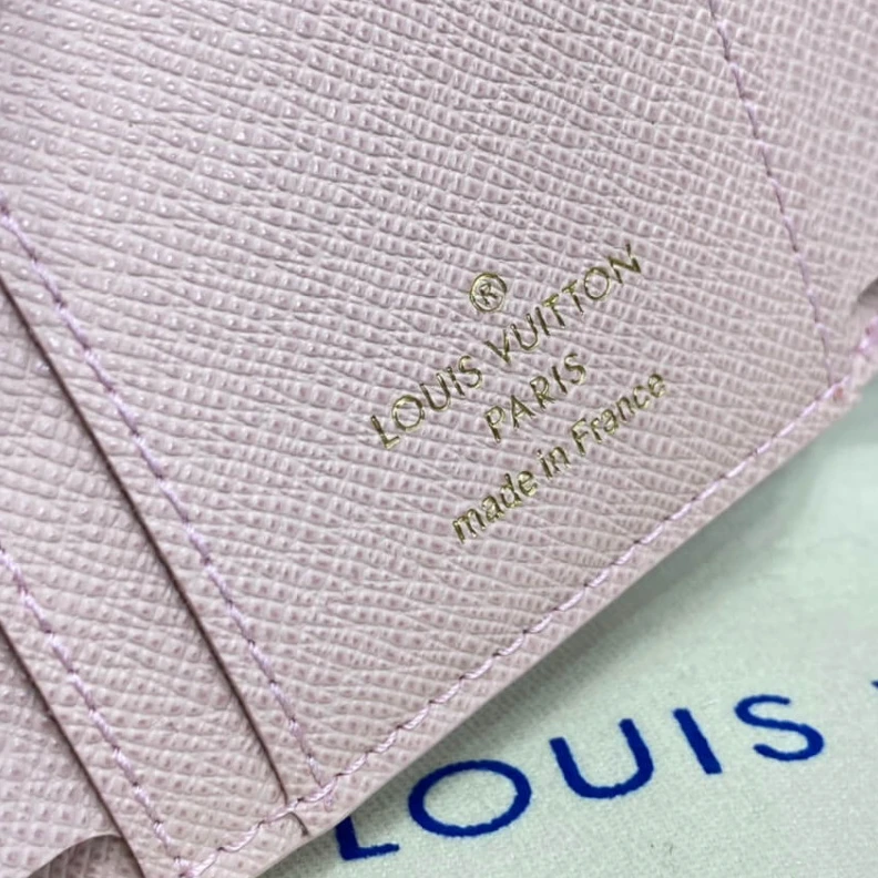 Replica bags lv Goldcolou Louis Vuitton Damier Azur Zoe Wallet Pink