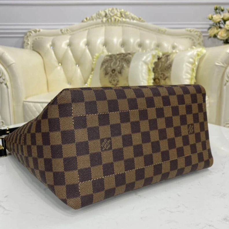 Top lv Inside fl LV Damier Belmont MM Black