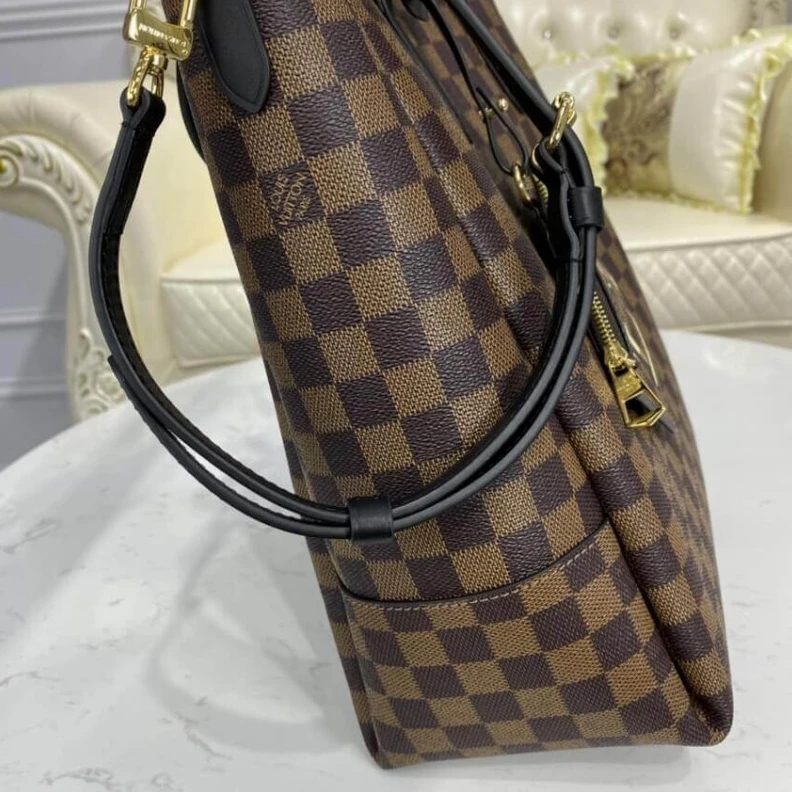 Top lv Inside fl LV Damier Belmont MM Black