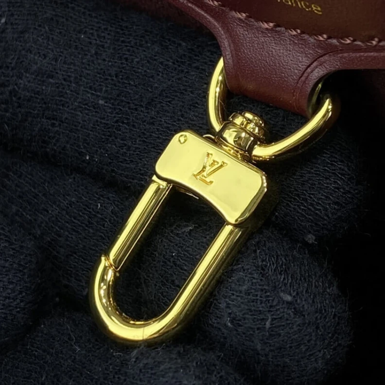 Replica bags Strap dro LV Damier Belmont MM Burgundy
