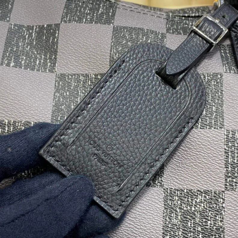 Mythick.ru Louis Vuitton Damier Checkerboard Pattern Keepall Bandoulière 45 Black