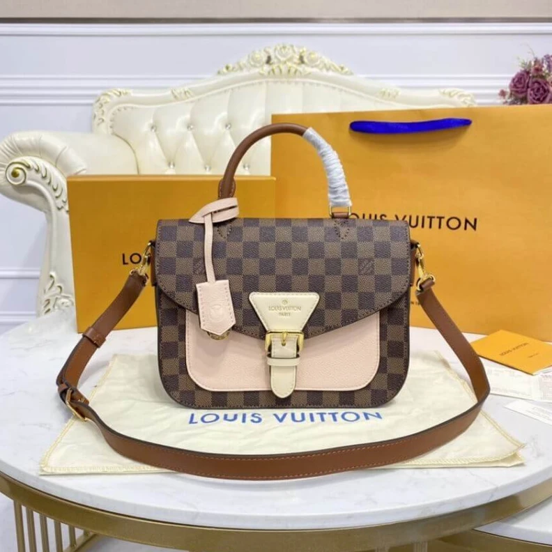 Replica bag Damier Eb Louis Vuitton Damier Ebene Beaumarchais Pink