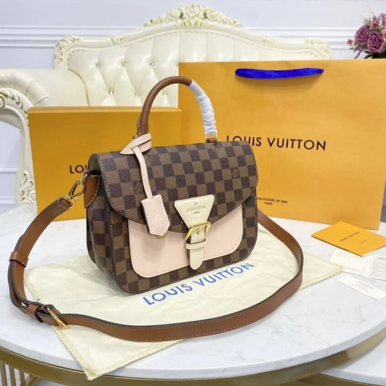 Replica bag Damier Eb Louis Vuitton Damier Ebene Beaumarchais Pink