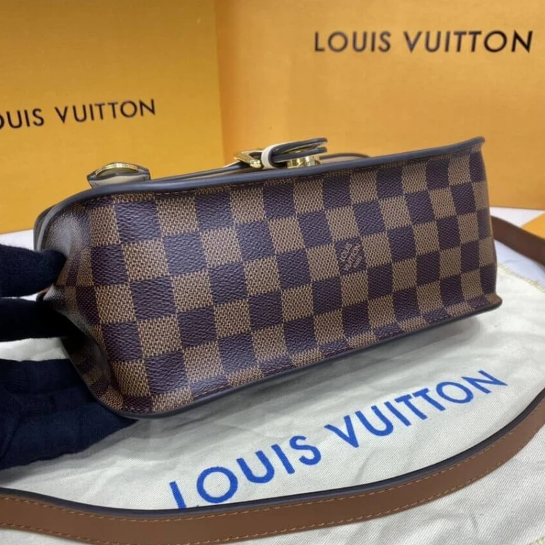 Replica bag Handle: S LV Damier Ebene Beaumarchais White