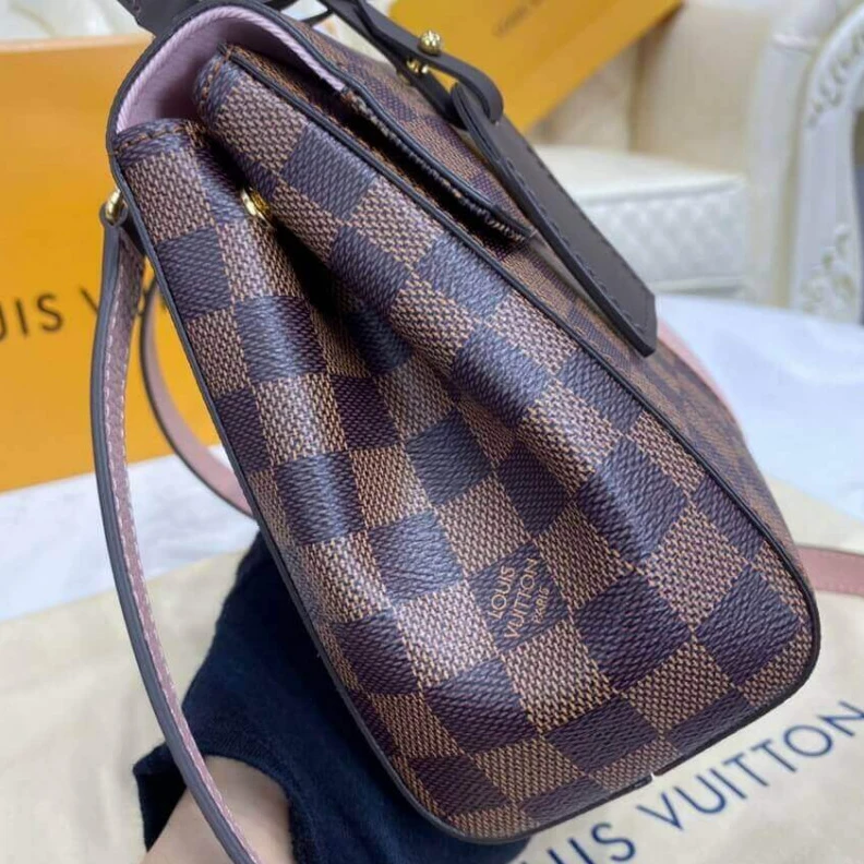 Top lv Strap: Re LV Damier Ebene Bond Street BB Magnolia