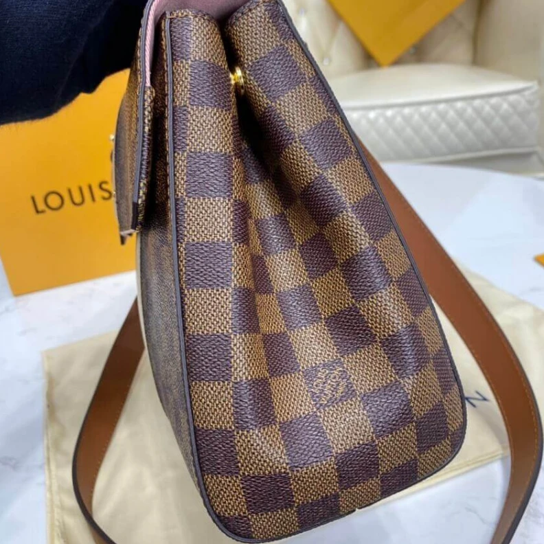 Replica bags lv 2 side pr Louis Vuitton Damier Ebene Bond Street MM Beige