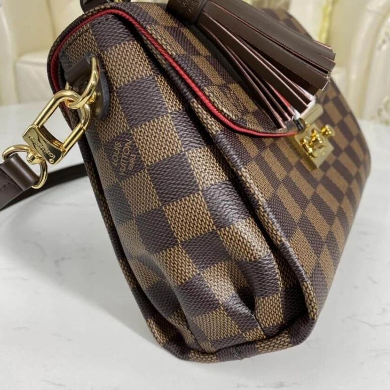 Replica bags Damier Eb Louis Vuitton Damier Ebene Canvas Croisette