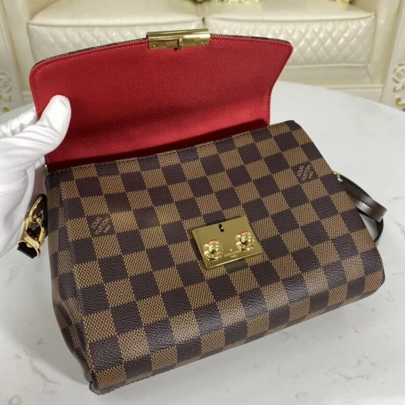 Replica bags Damier Eb Louis Vuitton Damier Ebene Canvas Croisette