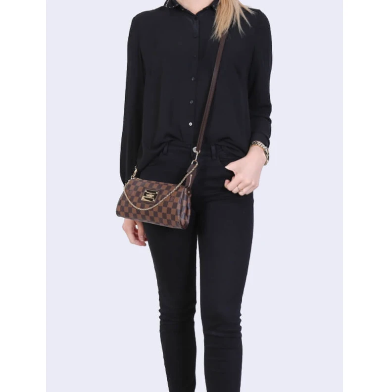 Mythick Textile l LV Damier Ebene Canvas Eva Clutch