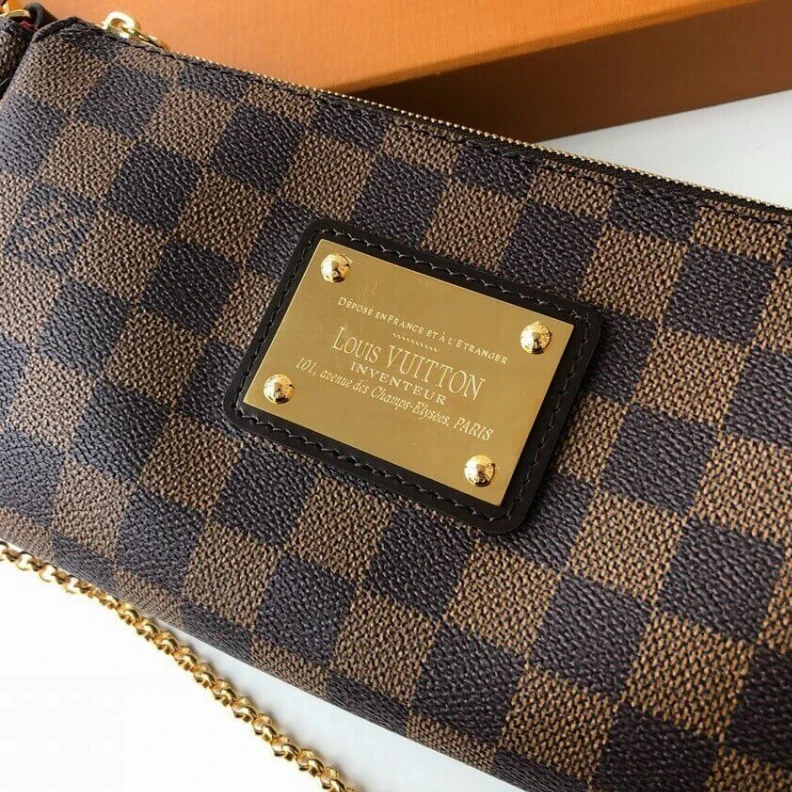 Mythick Textile l LV Damier Ebene Canvas Eva Clutch