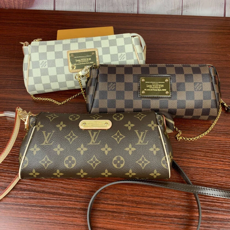 Mythick Textile l LV Damier Ebene Canvas Eva Clutch