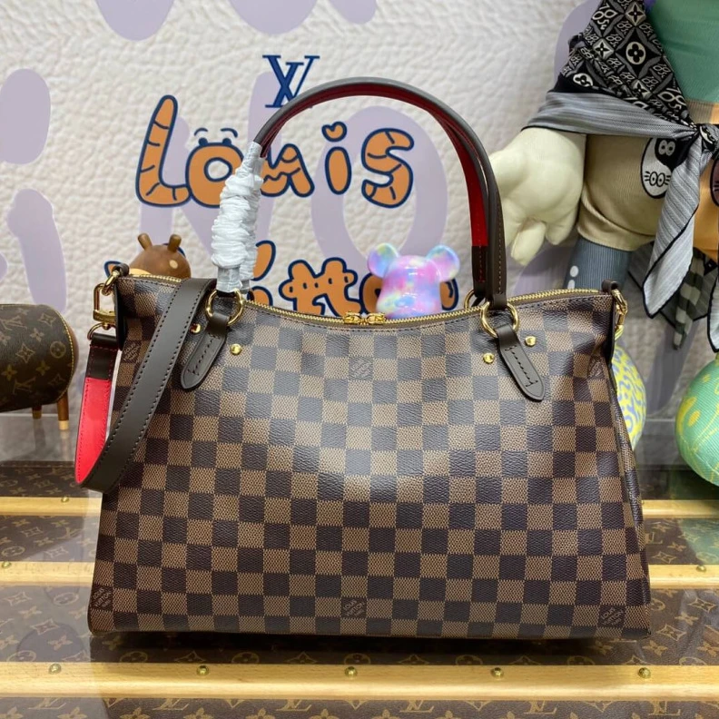 Replica bags Removable LV Damier Ebene Canvas Lymington Bag