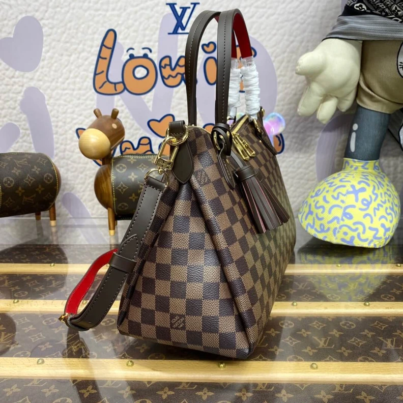 Replica bags Removable LV Damier Ebene Canvas Lymington Bag