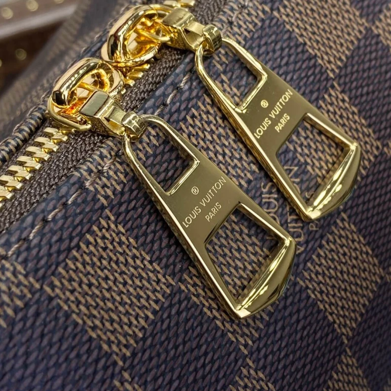 Replica bags Removable LV Damier Ebene Canvas Lymington Bag