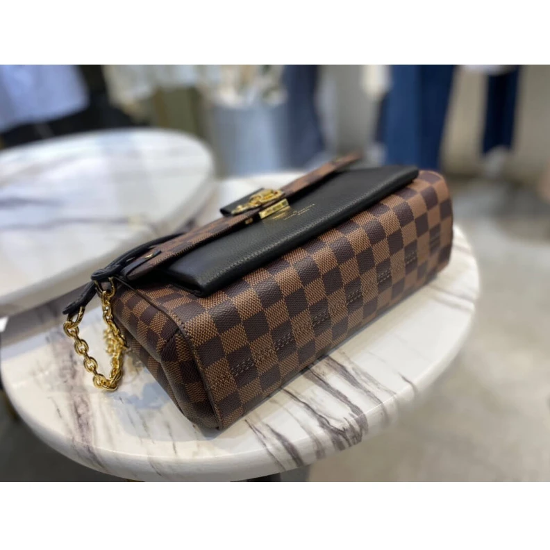 Louis vuitton locations Inside zi LV Damier Ebene Canvas Vavin PM Black