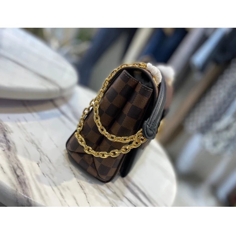 Louis vuitton locations Inside zi LV Damier Ebene Canvas Vavin PM Black