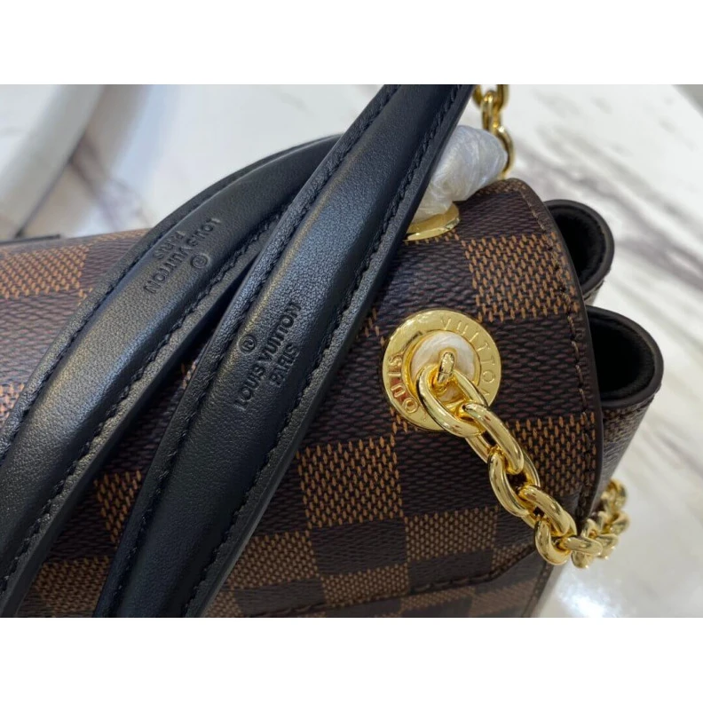 Louis vuitton locations Inside zi LV Damier Ebene Canvas Vavin PM Black