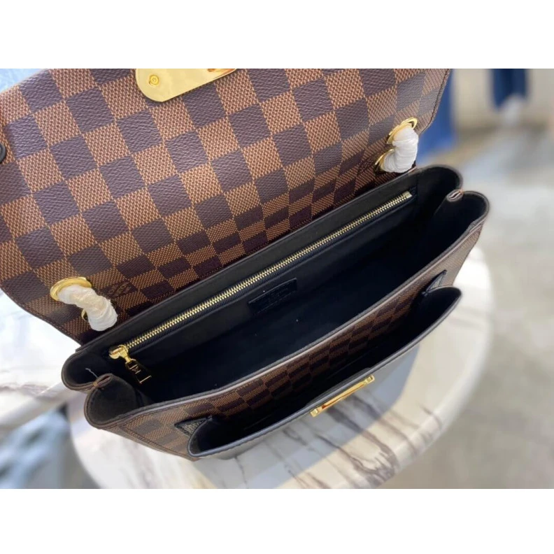 Louis vuitton locations Inside zi LV Damier Ebene Canvas Vavin PM Black