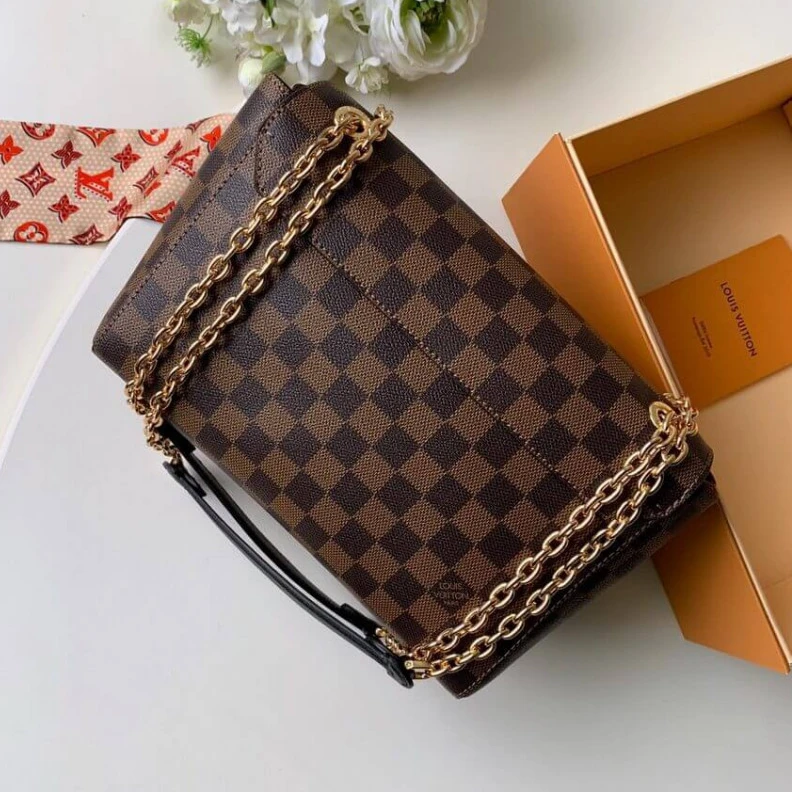 Mythick.ru Damier Eb LV Damier Ebene Canvas Vavin PM Bordeaux