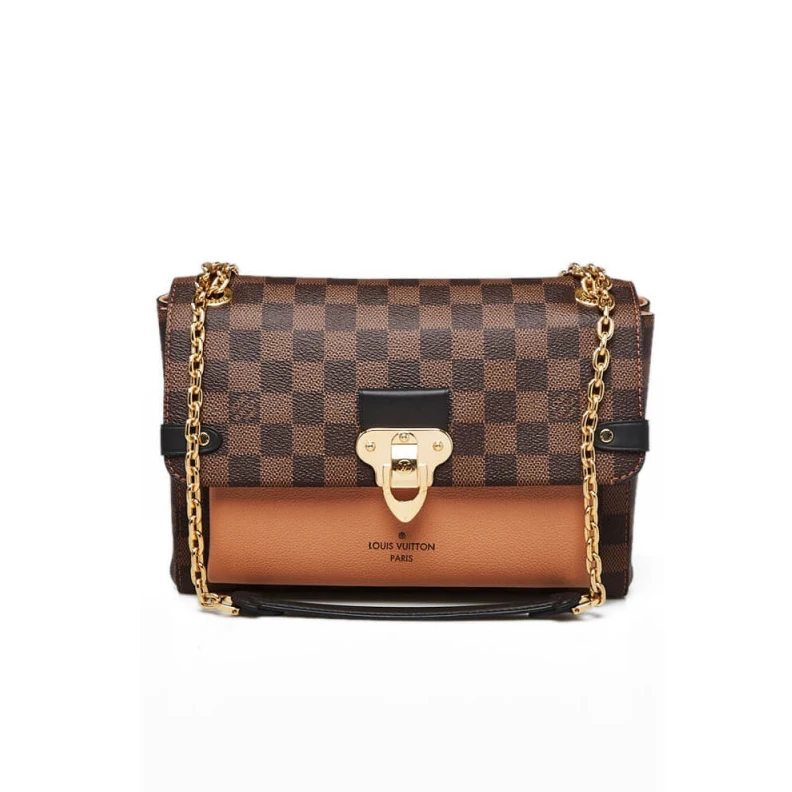 Magnetic LV Damier Ebene Canvas Vavin PM Caramel