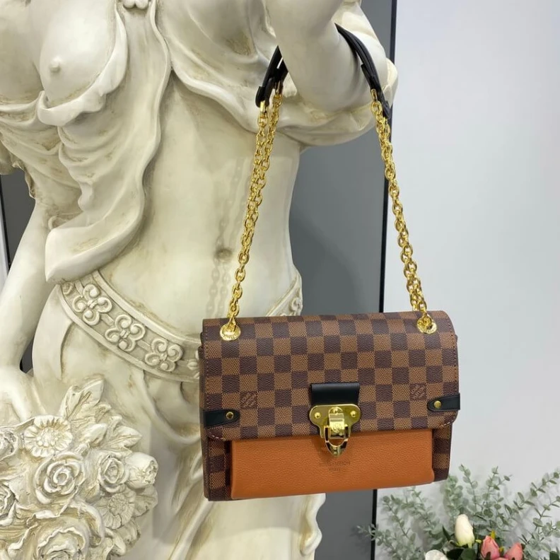 Mythick Magnetic LV Damier Ebene Canvas Vavin PM Caramel
