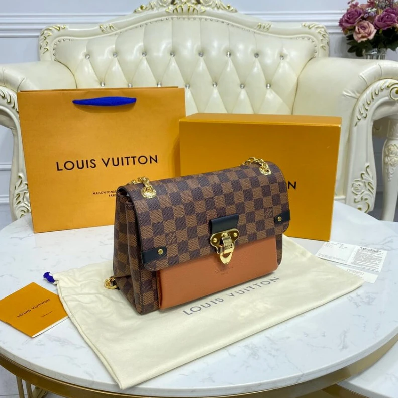Mythick Magnetic LV Damier Ebene Canvas Vavin PM Caramel