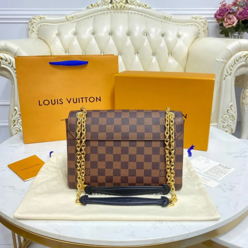 Mythick Magnetic LV Damier Ebene Canvas Vavin PM Caramel
