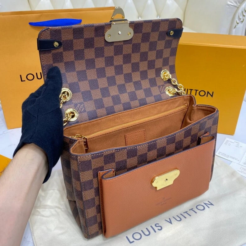 Mythick Magnetic LV Damier Ebene Canvas Vavin PM Caramel