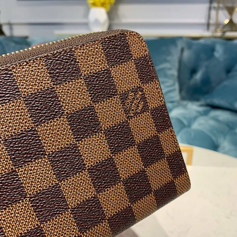 Top lv 1 zipped Louis Vuitton Damier Ebene Canvas Zippy Organizer Wallet