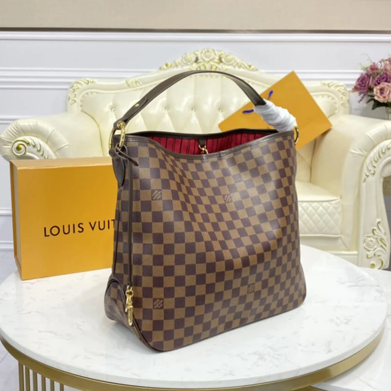 Mythick Snap hook LV Damier Ebene Delightful MM