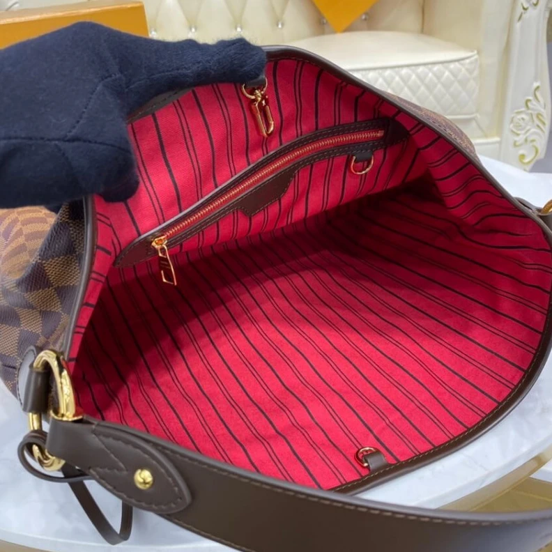 Mythick Snap hook LV Damier Ebene Delightful MM