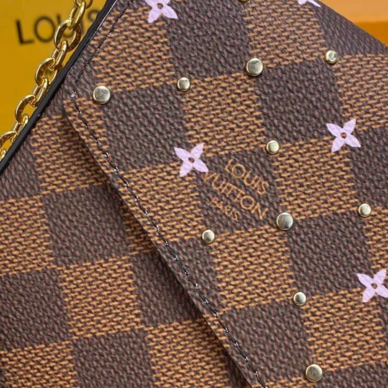 Louis vuitton locations Textile l Louis Vuitton Damier Ebene Felicie Pochette