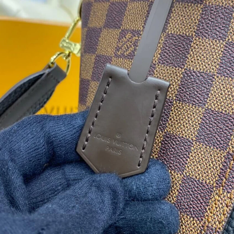 Replica bags lv 41 x 28 x Louis Vuitton Damier Ebene Jersey Black