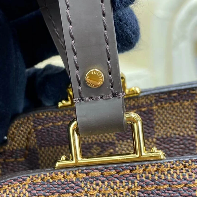 Replica bags lv 41 x 28 x Louis Vuitton Damier Ebene Jersey Black