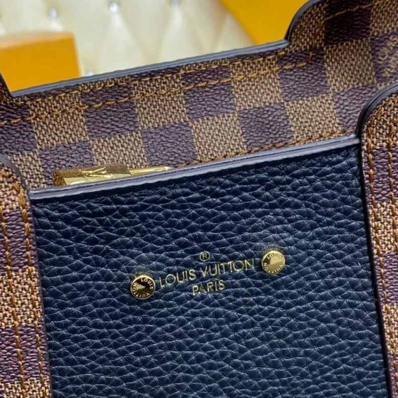 Replica bags lv 41 x 28 x Louis Vuitton Damier Ebene Jersey Black