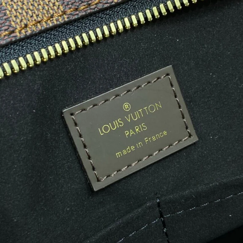 Replica bags lv 41 x 28 x Louis Vuitton Damier Ebene Jersey Black