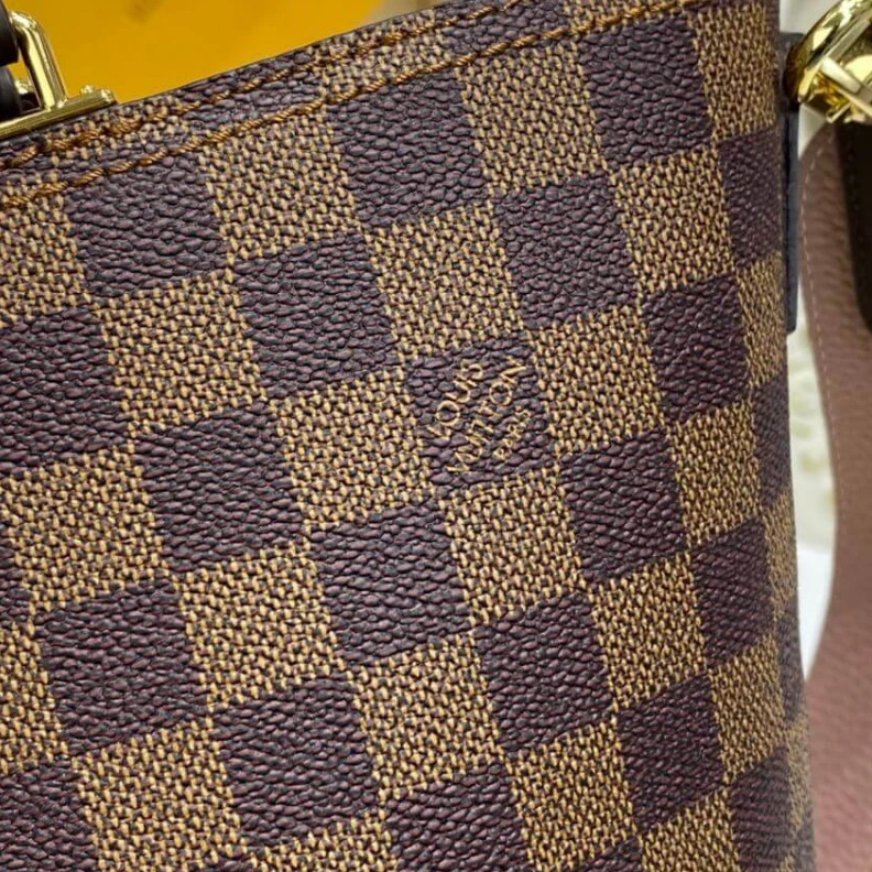 Top lv Removable LV Damier Ebene Jersey Pink