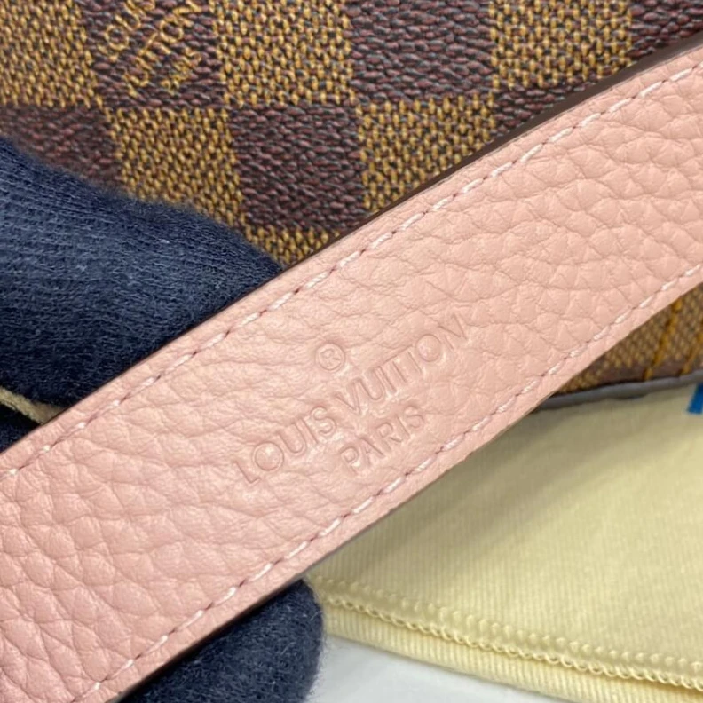Top lv Removable LV Damier Ebene Jersey Pink