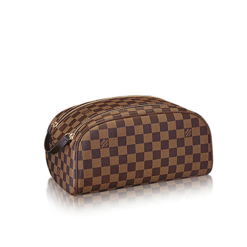 Double zi Louis Vuitton Damier Ebene King Size Toiletry Bag