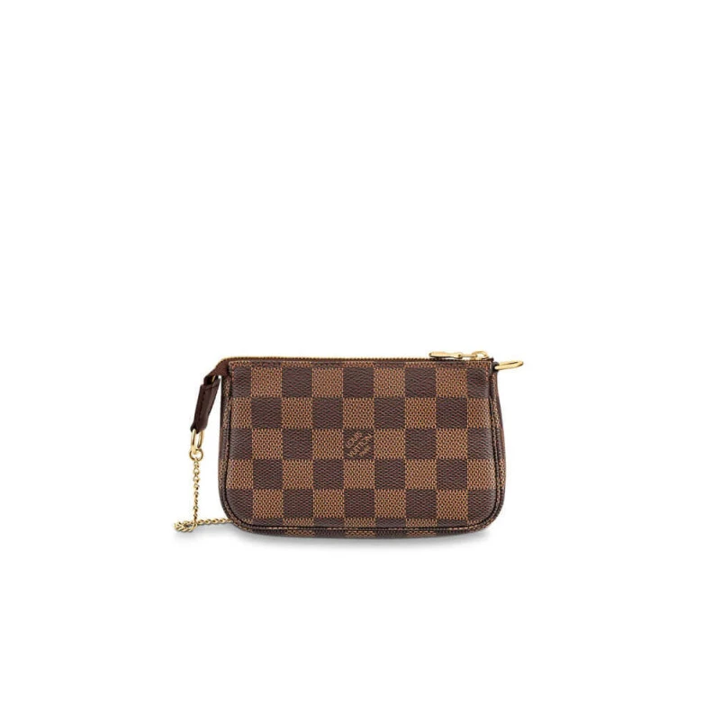 Textile l Louis Vuitton Damier Ebene Mini Pochette Accessoires