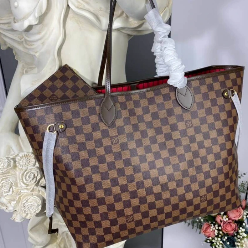 Louis vuitton locations Handle:Do Louis Vuitton Damier Ebene Neverfull GM Red