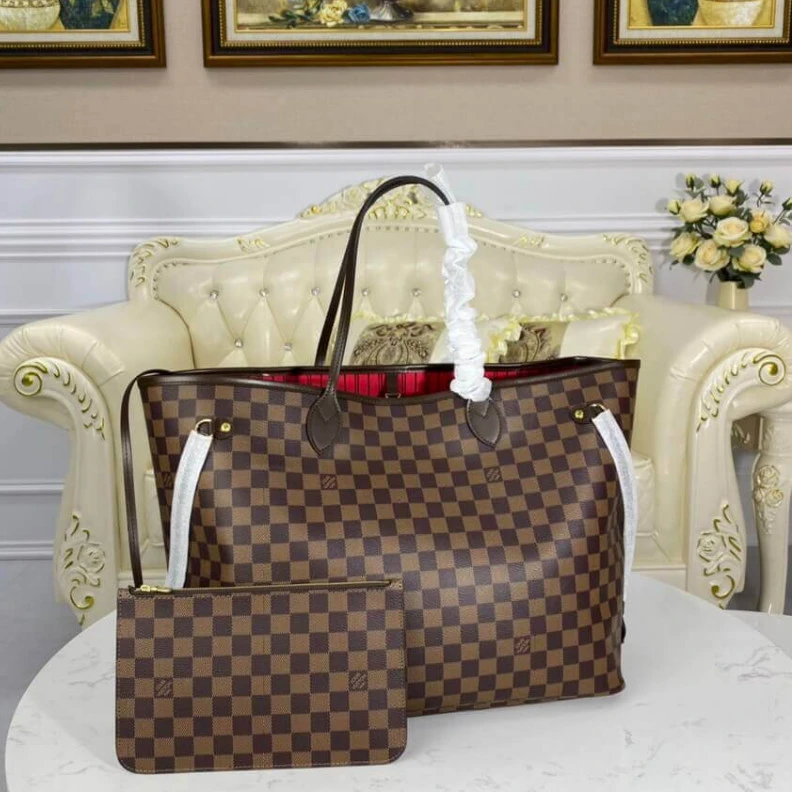 Louis vuitton locations Handle:Do Louis Vuitton Damier Ebene Neverfull GM Red