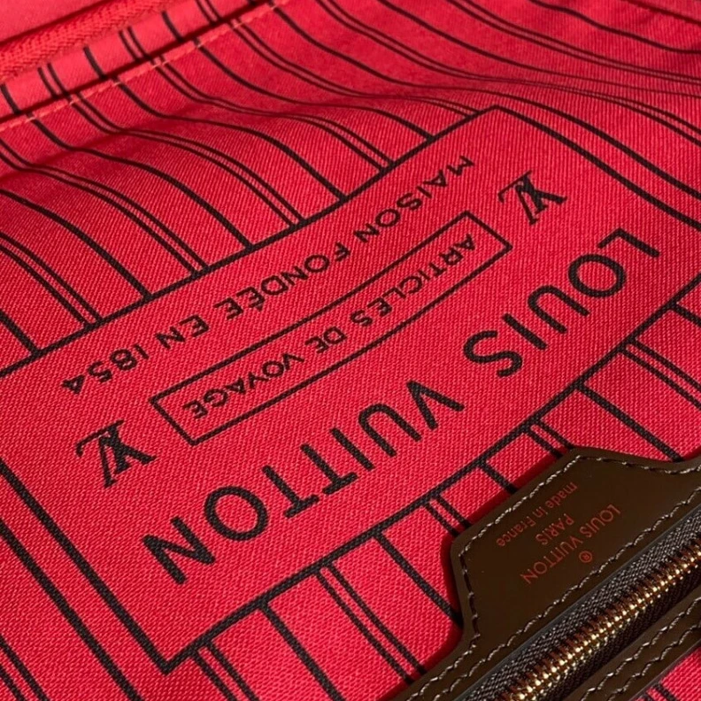 Louis vuitton locations Handle:Do Louis Vuitton Damier Ebene Neverfull GM Red