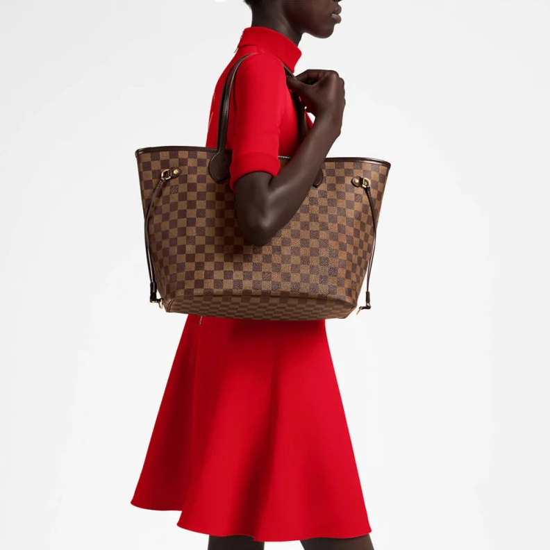 Louis vuitton locations 4 side la Louis Vuitton Damier Ebene Neverfull MM Pink