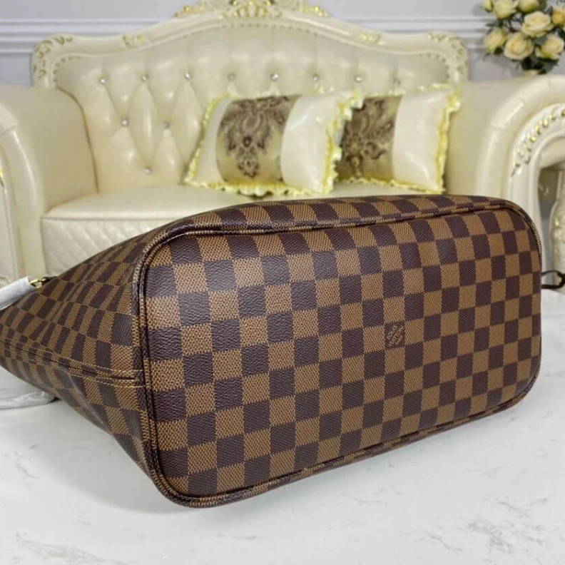Louis vuitton locations 4 side la Louis Vuitton Damier Ebene Neverfull MM Pink
