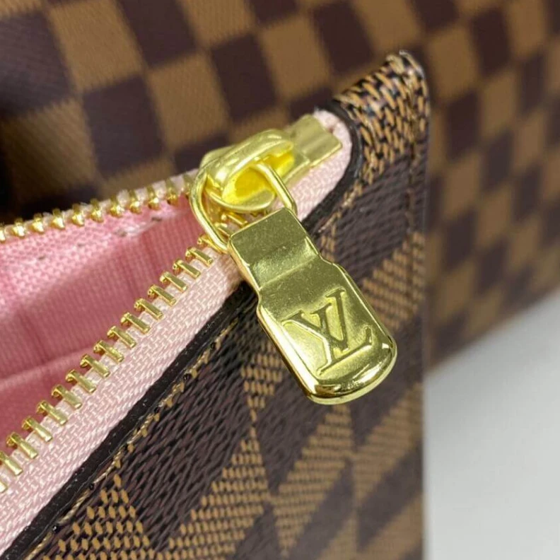 Louis vuitton locations 4 side la Louis Vuitton Damier Ebene Neverfull MM Pink