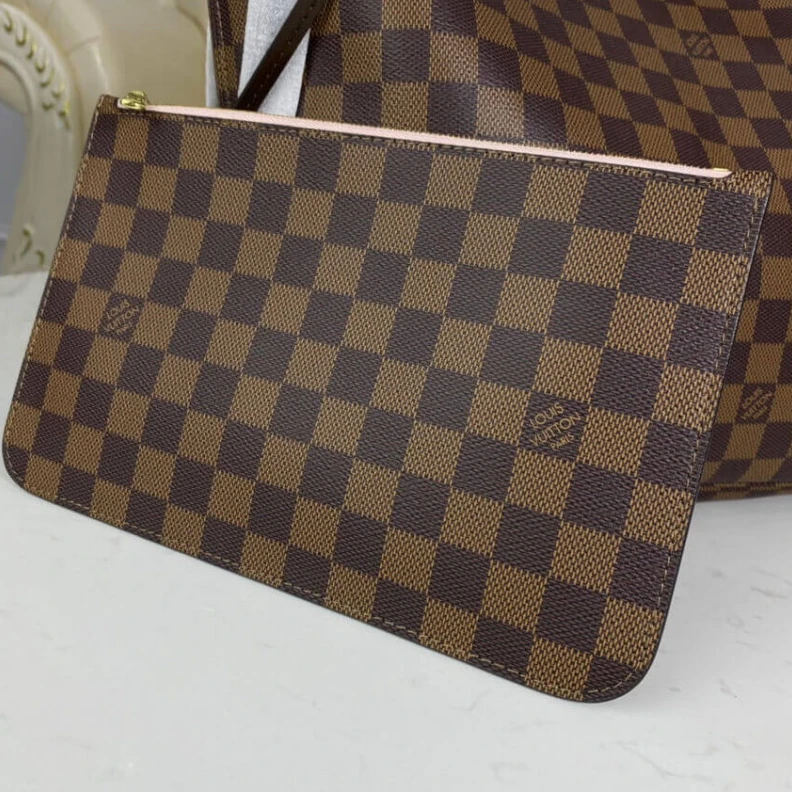 Louis vuitton locations 4 side la Louis Vuitton Damier Ebene Neverfull MM Pink